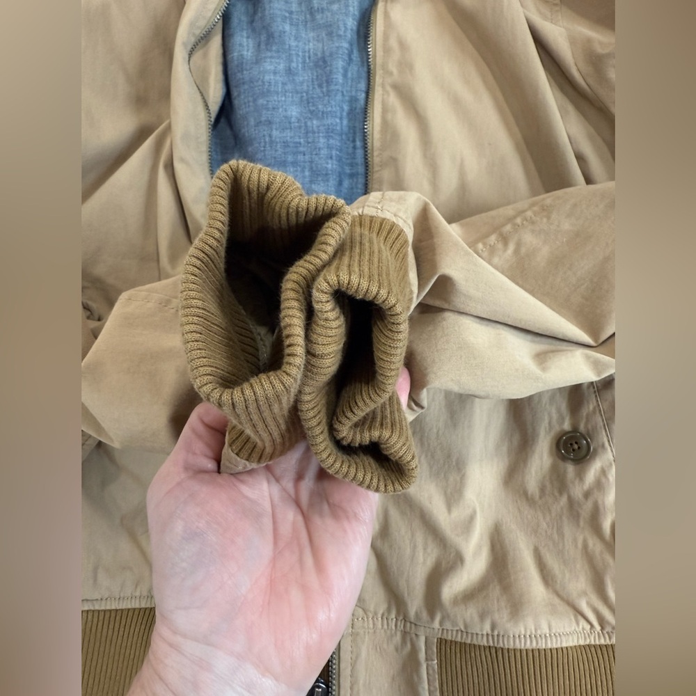 GAP 2009 EUC Light Brown Bomber Jacket for Men - Picture 9 of 13